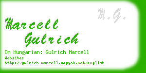 marcell gulrich business card